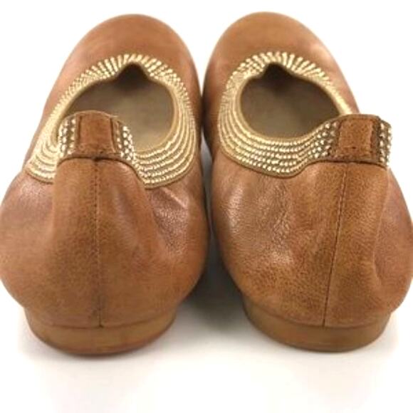 Stuart Weitzman Beebeebaby Studded Ballet Flats 6 - Picture 6 of 6